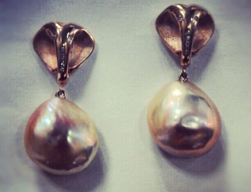 Rose Gold Elephant Earrings