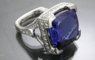 Tanzanite And Diamond Ring