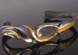 Pure Gold And Steel Bracelet