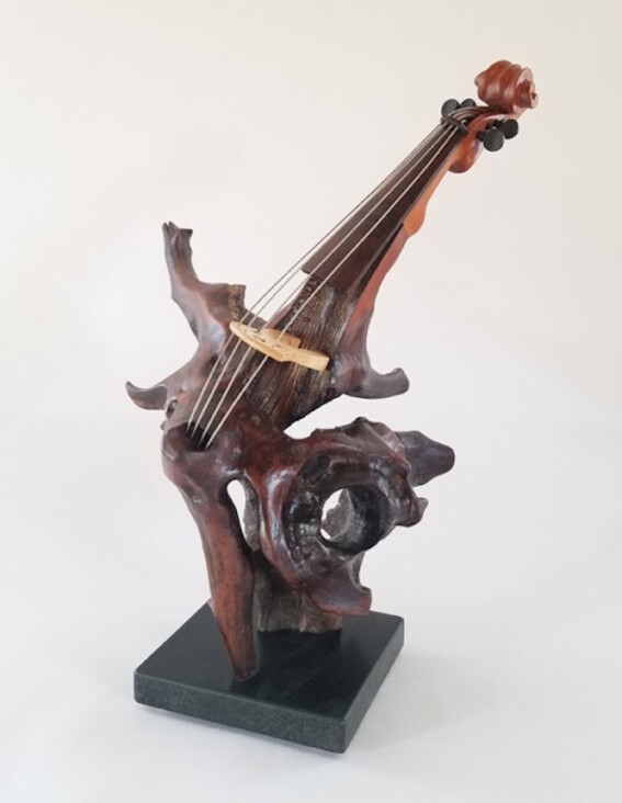 Surrealistic Song - Violin Sculpture By Philippe Guillerm