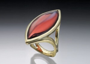 Garnet Marquis Ring