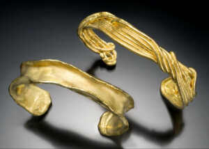 Pure Gold &Amp;Amp; Native Gold Cuff Bracelets