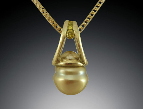 Golden South Sea Pearl Pendant