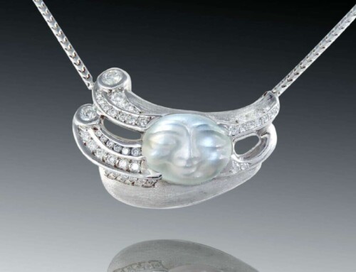 Diamond Wind Moonstone Necklace