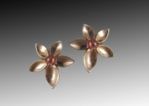 Pink Gold Jasmine Earrings