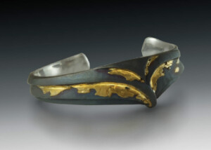 Steel 24K Gold Bracelet