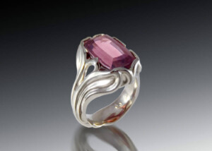 Tourmaline Art Nouveau Ring