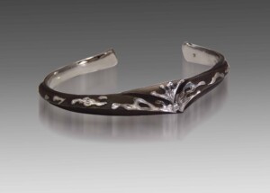 Platinum Splashes Steel Bracelet