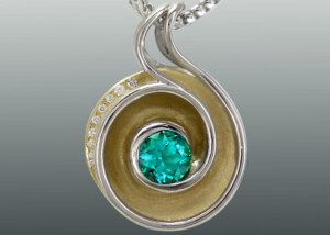 Tourmaline Swirl Pendant