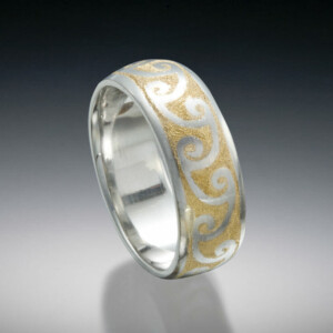 Vortex Wave Band 5 Vortex Wave Band Platinum 24K Inlay Wave Band