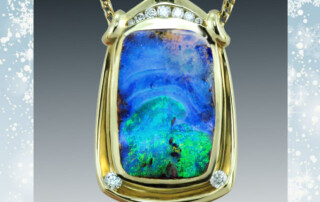 Opal Pendant Snowflakes 1