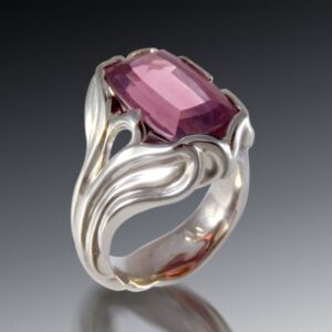 Tourmaline Art Nouveau Ring