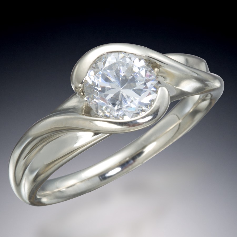 Diamond Embrace Engagement Ring 1 Diamond Embrace Engagement Ring