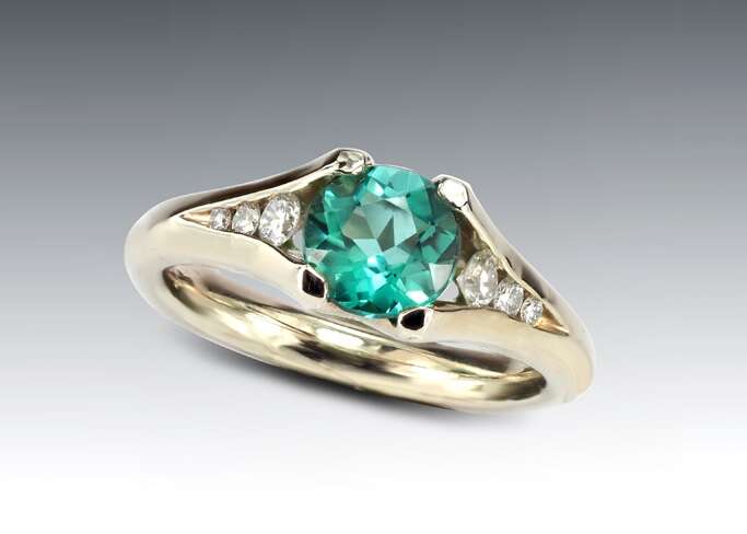 Crisp Green Tourmaline Ring