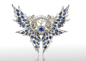 Sapphire Wings Engagement Ring-2