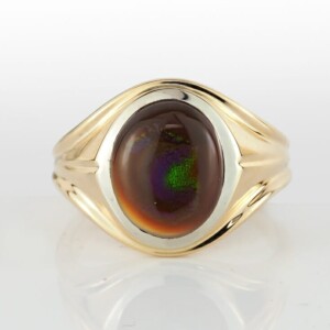 Fire Agate Cabochon Ring 10 Fire Agate Cabochon Ring