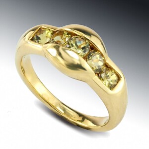 Mali Garnet Channel Ring