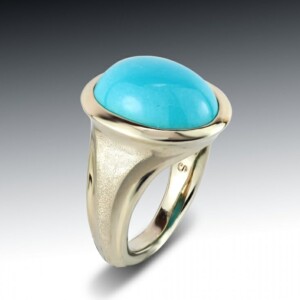 Sleeping Beauty Turquoise Bezel Ring