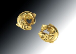 Gold Fish Earrings
