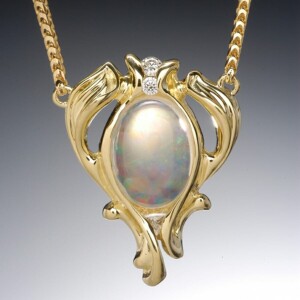 Opal Art Nouveau Necklace