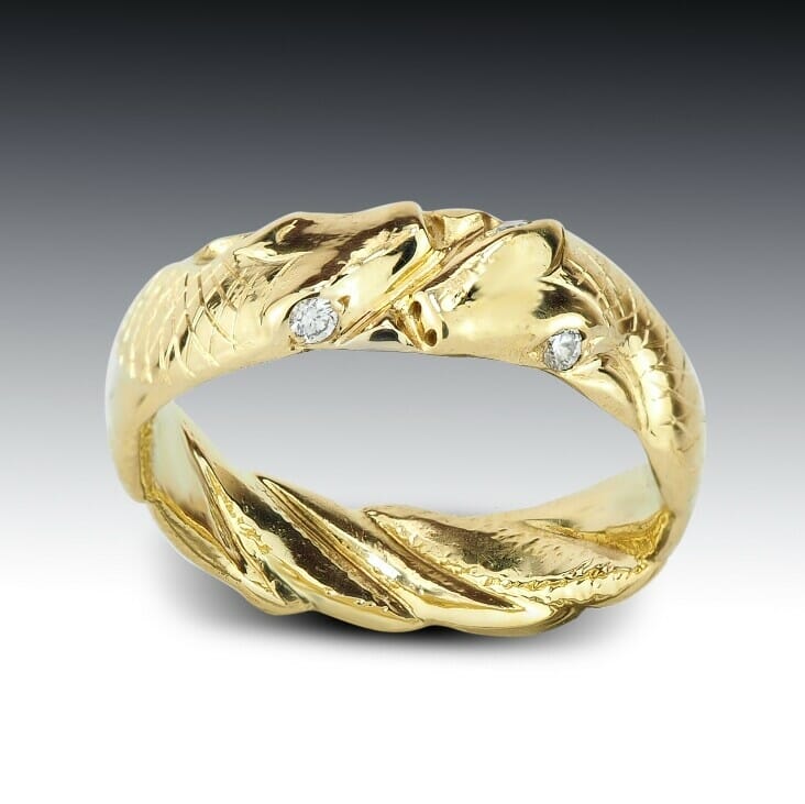 Diamond Snake Eyes Ring 1 Diamond Snake Eyes Ring