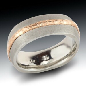 Steel And Rose Gold Round Band 5 Steel And Rose Gold Round Band