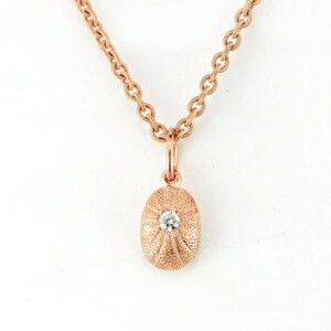 Rose Gold Sea Urchin Pendant