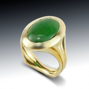 Green Jadeite Cabochon Large Ring 23 Green Jadeite Cabochon Large Ring