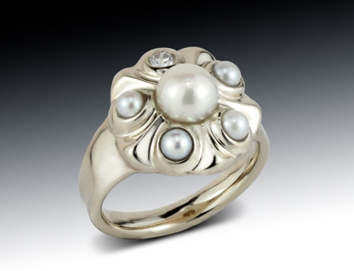Pearl Flower Ring