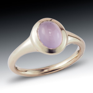 Lavender Chalcedony Cabochon Ring 10 Lavender Chalcedony Cabochon Ring