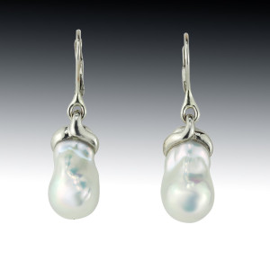 Baroque Pearl Dangle Earrings