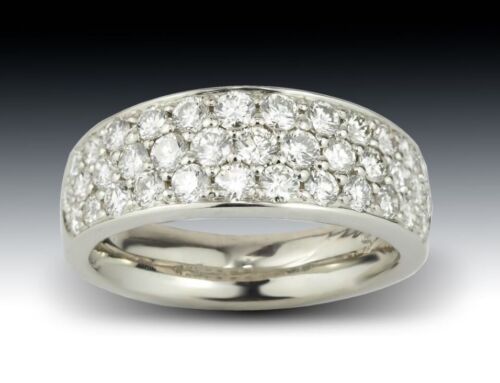 Wide Diamond Pave Ring