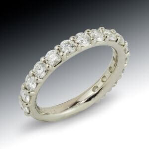 14K White Gold Diamond Prong Band 1 14K White Gold Diamond Prong Band