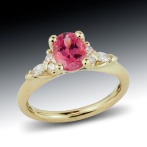 Pink Spinel And Diamond Ring 2 Pink Spinel And Diamond Ring