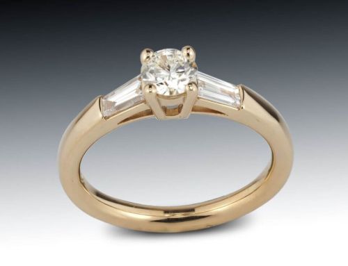 Diamond Baguette Engagement Ring