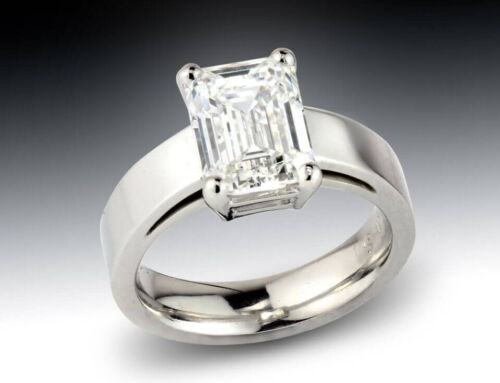 Emerald Cut Lab Grown Diamond Engagement Ring