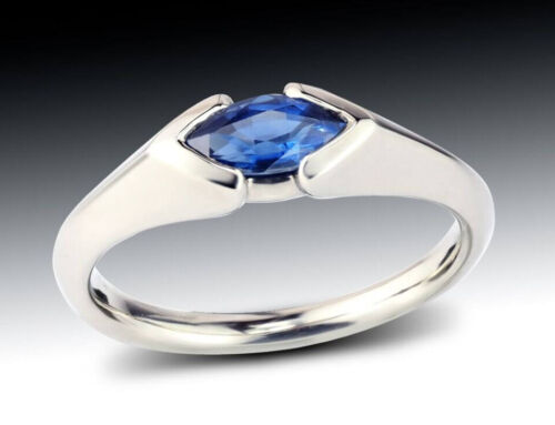 Sapphire Marquise Modern Ring