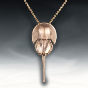 Pink Horseshoe Crab Pendant