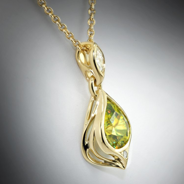Chartreuse Sphene Pendant 2 Chartreuse Sphene Pendant (1)