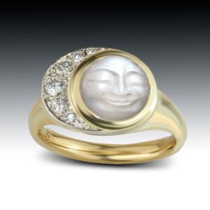 Carved Man In The Moon Ring 1 Carved Man In The Moon Ring