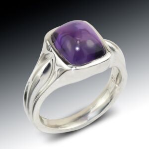 Amethyst And Sterling Ring
