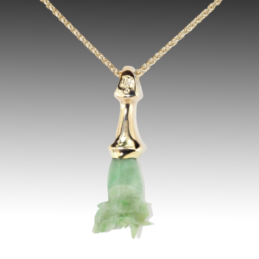 Carved Jade Hand Pendant 2 Carved Jade Hand Pendant