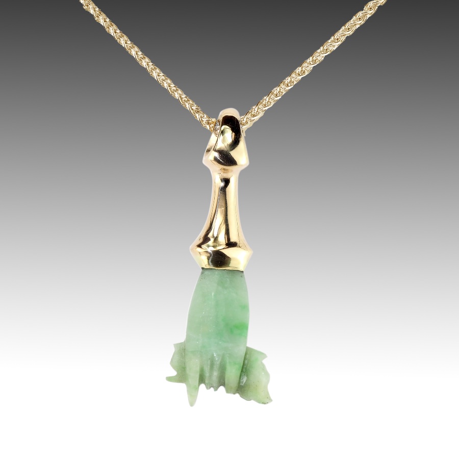 Carved Jade Hand Pendant 1 Carved Jade Hand Pendant