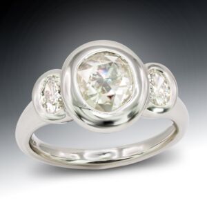 Rose Cut Diamond Engagement Ring 1 Rose Cut Diamond Engagement Ring