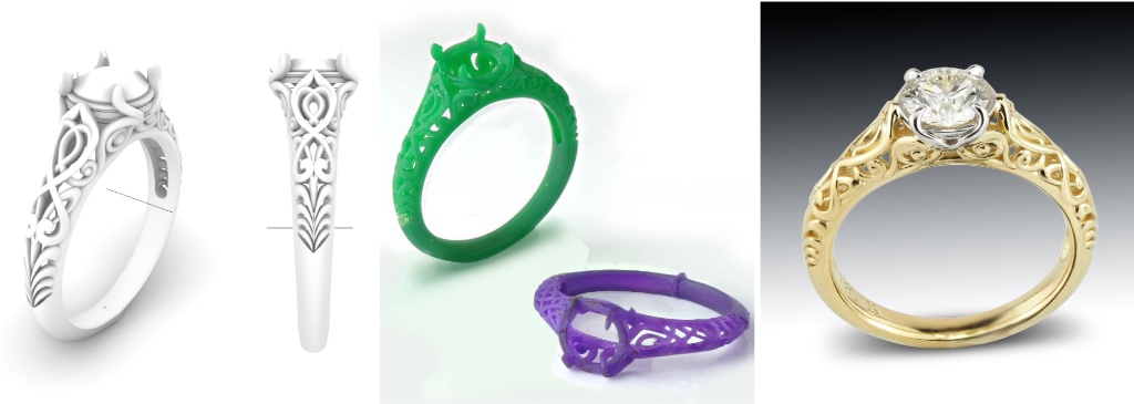Custom Engagement Ring Design With Cad Custom Engagement Ring Design With Cad